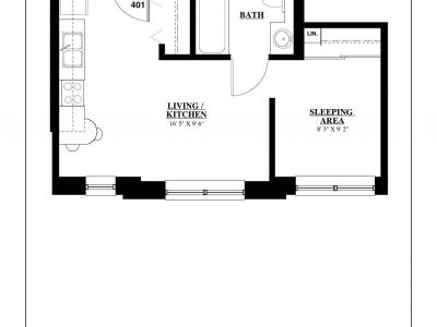 Wicker Park Renaissance floor plan units 201, 301, 401